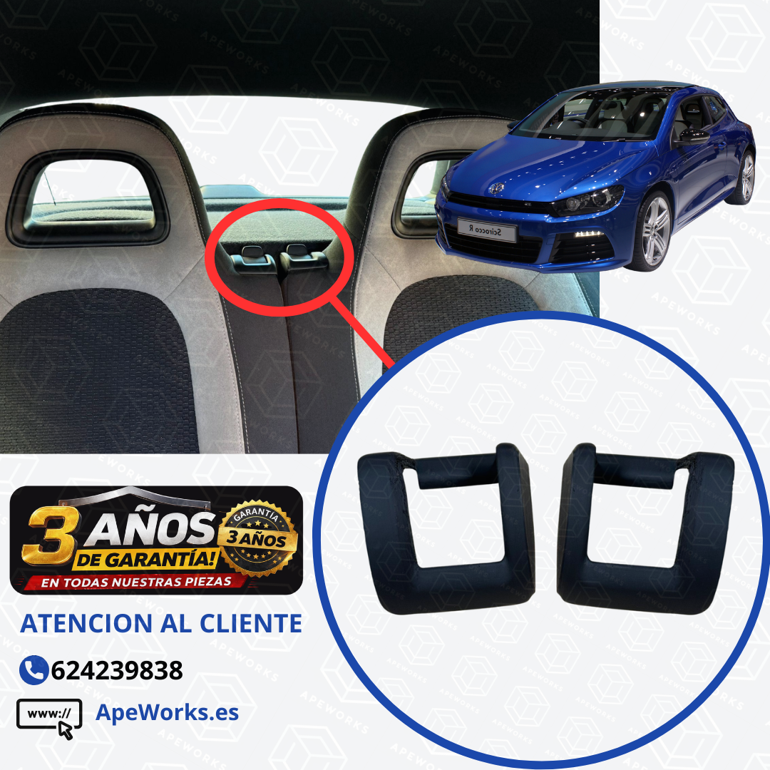 Protectores Tirador Asientos Traseros VW Sirocco