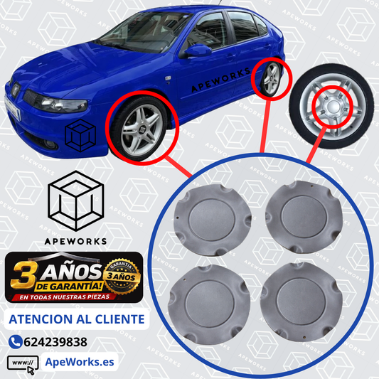 Tapas llantas Seat Leon MK1 FR